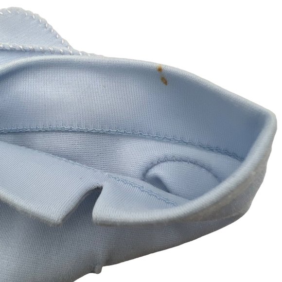 Womens VIntage Day Gloves Baby Blue Size 6 Double Woven 8 in Long - Picture 6 of 7